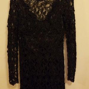 Great condition Womens black lace dress. Size 4
